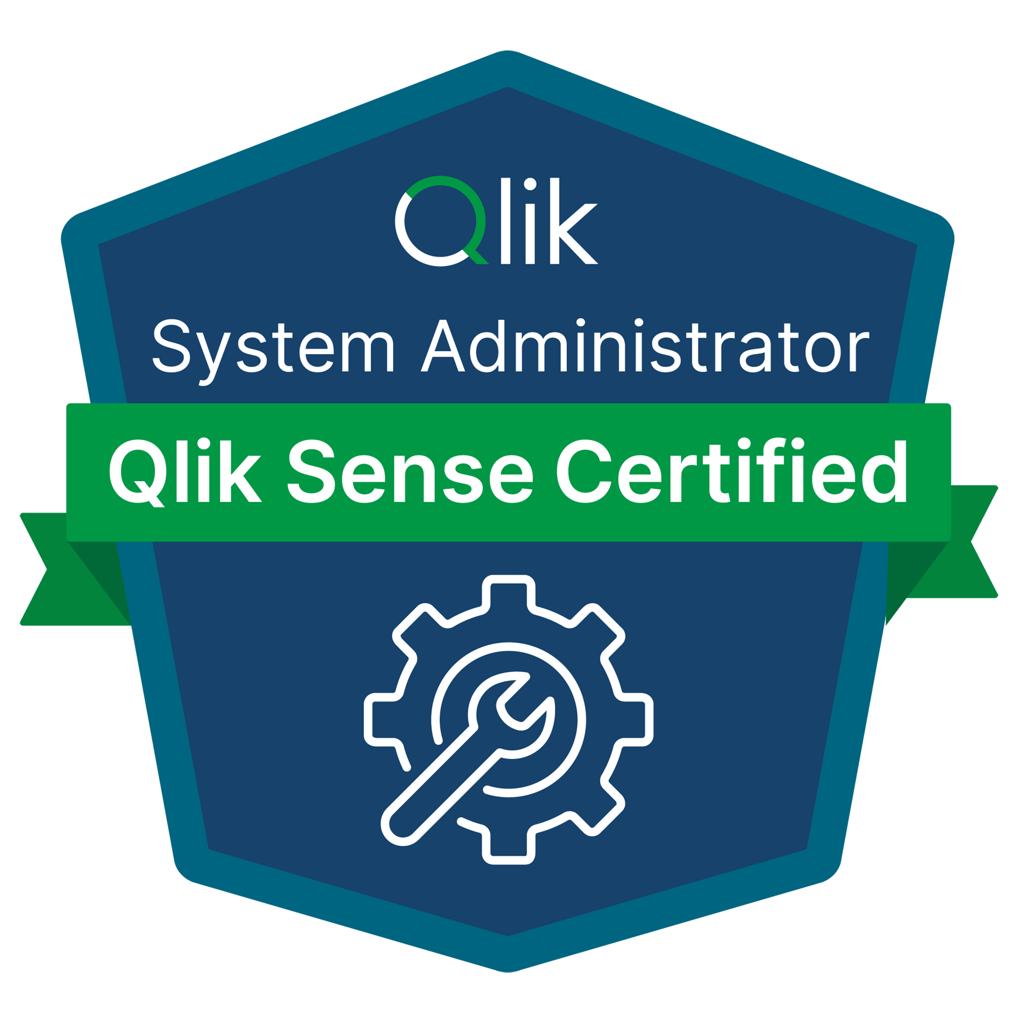 Qlik Sense System Administrator certification badge